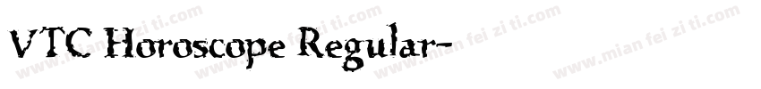 VTC Horoscope Regular字体转换